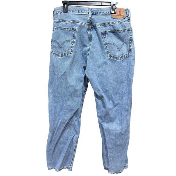 Vintage Levis 550 Jeans Men Size 36 Light Blue Relaxed Fit 100% Cotton Mid Rise - Picture 2 of 10
